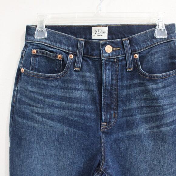 J.Crew Curvy Full Length Bootcut Jeans Kettle Wash High Rise Denim Sz 27 - Picture 3 of 10